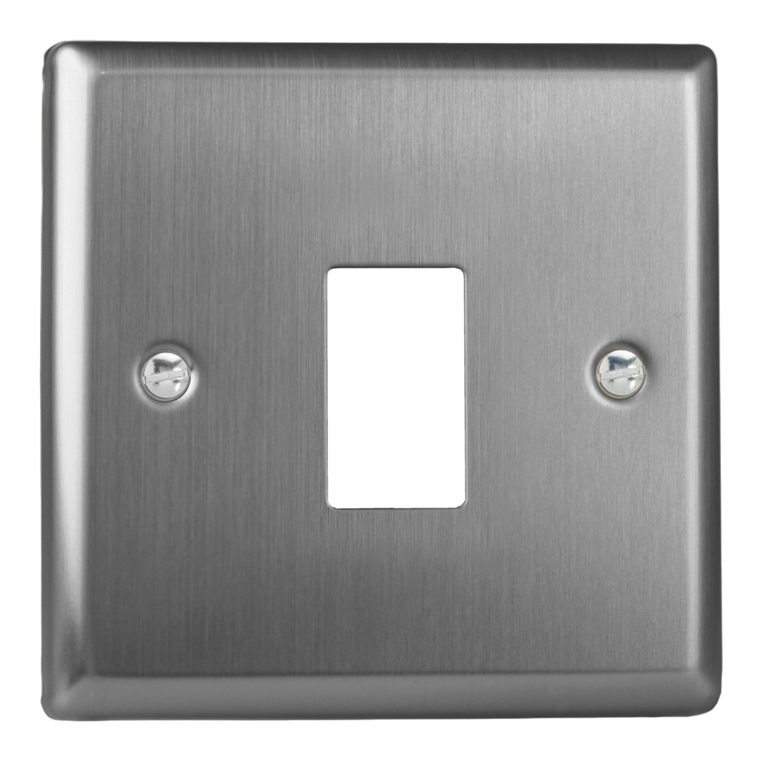 Classic Brushed Steel Plate