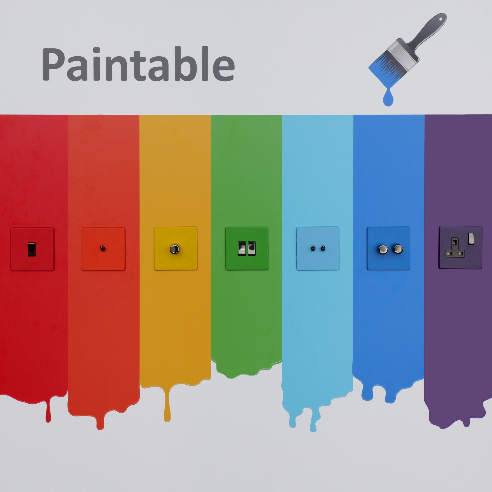 Varilight Paintable Range Colour Options